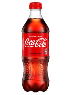 A bottle of Coca-cola.