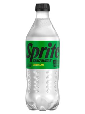 A bottle of Sprite Zero sugar.