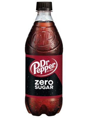 A bottle of Dr Pepper zero.